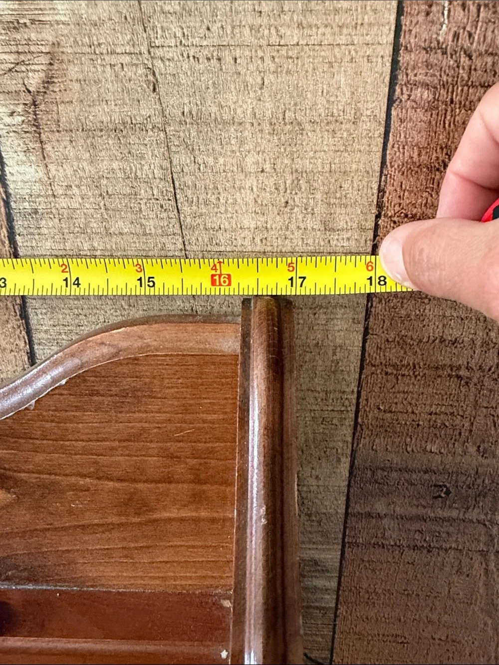 Rustic Farmhouse Solid Wood Wall Shelf with Plate Grooves & 2 Towel Rods